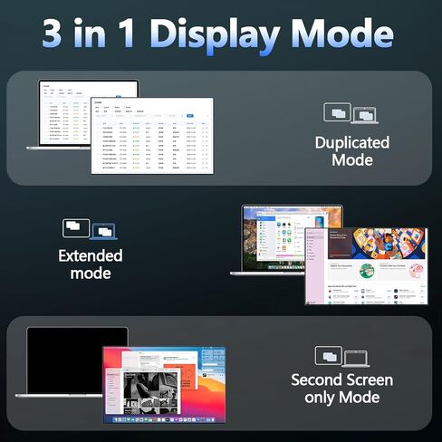 13.3" OLED Portable Touchscreen Monitor, 1080P HDR VESA 500 Nits, USB-C HDMI External Display with Stand (Vertical Monitor) & Speakers for Laptop PC Mac Android (No Touch for iPhone/iPad/Consoles) in Kuwait