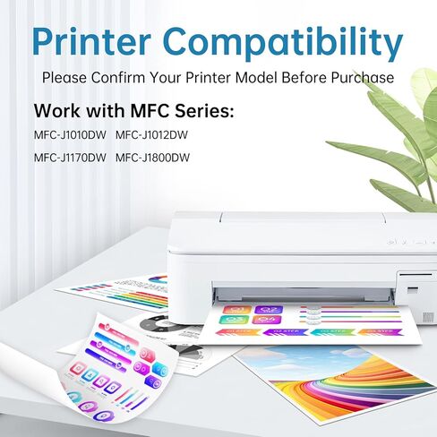 LC401XL LC401 Ink Cartridges for Brother Printer MFC-J1010DW LC 401XL 401 XL Ink Cartridge Compatible for MFC J1010DW MFC-J1170DW MFC-J1800DW MFC-J1012DW Series Printer, LC401 XL Upgraded (4 Pack) in Kuwait