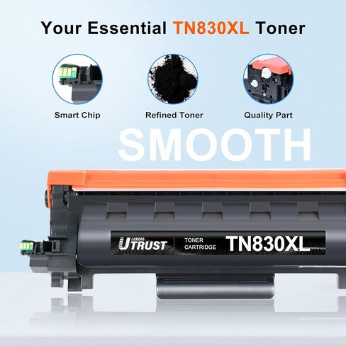 Compatible TN830XL Toner Cartridge Replacement for Brother TN830XL TN830 830XL Toner Work with Brother DCP-L2640DW HL-L2460DW HL-L2480DW HL-L2400D HL-L2405W MFC-L2820DW Printer 4 Pack TN830 High Yield in Kuwait
