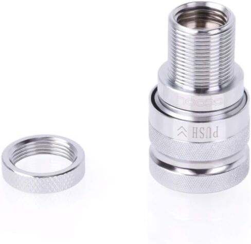 Alphacool Eiszapfen Quick Coupling Female Bulkhead G1/4 Inner Thread - Chrome in Kuwait