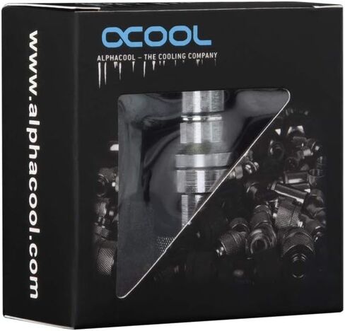 Alphacool Eiszapfen Quick Coupling Female Bulkhead G1/4 Inner Thread - Chrome in Kuwait