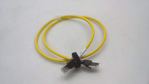 OMRON XS6W-6LSZH8SS100CM-Y طول 1 متر، 8 دبابيس، خصائص نقل الفئة 6A، كابل إيثرنت صناعي، مادة غمد LSZH، موصل RJ45 قياسي، كابل مستقيم، أصفر in Kuwait