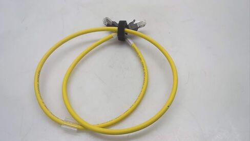 OMRON XS6W-6LSZH8SS100CM-Y طول 1 متر، 8 دبابيس، خصائص نقل الفئة 6A، كابل إيثرنت صناعي، مادة غمد LSZH، موصل RJ45 قياسي، كابل مستقيم، أصفر in Kuwait