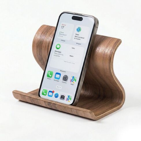 حامل هاتف خلوي من الخيزران، حامل خشبي للكمبيوتر اللوحي لسطح المكتب، حامل خشبي لأجهزة iPhone iPad اللوحية وجميع الهواتف in Kuwait