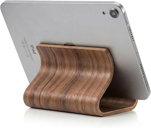 حامل هاتف خلوي من الخيزران، حامل خشبي للكمبيوتر اللوحي لسطح المكتب، حامل خشبي لأجهزة iPhone iPad اللوحية وجميع الهواتف in Kuwait