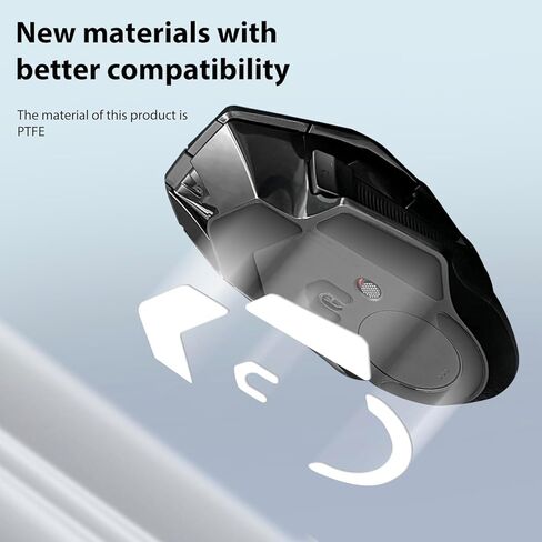 مجموعتان من زلاجات ماوس الثلج G502 X Plus، أقدام بديلة PTFE متوافقة مع ماوس الألعاب اللاسلكي Logitech G502 X Plus، وسادة تزلج ناعمة ومتينة (0.7 مم/أبيض) in Kuwait
