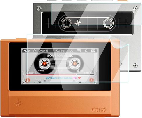 Screen Protector for FiiO ECHO, High-definition Scratch Resistant Nanofilm,HD Clear, Bubble Free with Easy Installation Kit,1 Pack Front Screen Protector + 1 Pack Rear Screen Protector. in Kuwait