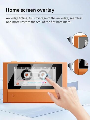 Screen Protector for FiiO ECHO, High-definition Scratch Resistant Nanofilm,HD Clear, Bubble Free with Easy Installation Kit,1 Pack Front Screen Protector + 1 Pack Rear Screen Protector. in Kuwait