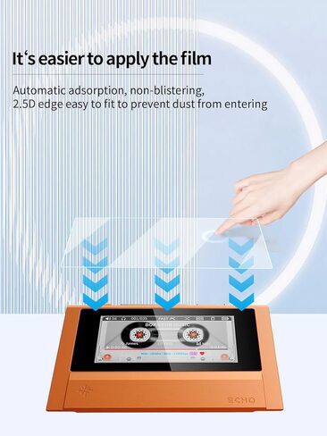 Screen Protector for FiiO ECHO, High-definition Scratch Resistant Nanofilm,HD Clear, Bubble Free with Easy Installation Kit,1 Pack Front Screen Protector + 1 Pack Rear Screen Protector. in Kuwait