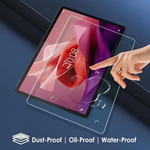 واقي شاشة متوافق مع Lenovo Tab P12 12.7 بوصة، قطعتان بديلتان من طبقة الزجاج المقوى صلابة 9H، أفلام مضادة لبصمات الأصابع ومضادة للوهج in Kuwait