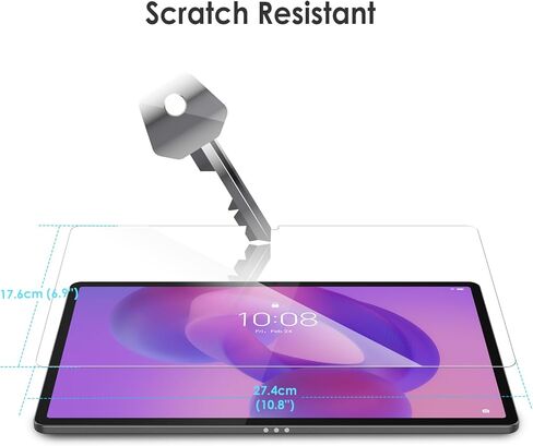 واقي شاشة WD&CD مكون من قطعتين متوافق مع Lenovo Idea Tab Plus 12.1 بوصة، جراب زجاجي مقوى صديق للبيئة لجهاز Lenovo Idea Tab Plus 12.1 بوصة 【مضاد للخدش 】【مضاد للفقاعات】عالية الوضوح】 in Kuwait