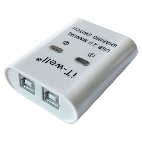 جهاز مشاركة طابعة USB محمول خارج محول ثابت KVM محول فاصل محول أبيض 60 × 70 × 20 مم - 60 × 70 × 20 مم أبيض in Kuwait