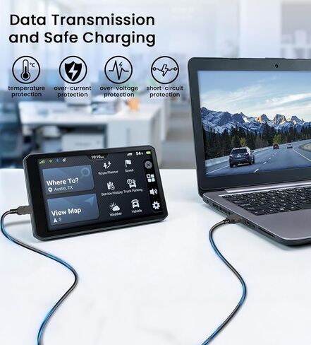 Mini USB Cable Compatible with Garmin GPS Navigator GPS Charger Cable Designed for Garmin Drive 53 Nuvi DriveSmart DriveAssist Dezl Approach Magellan Zumo Navigon GPS Power Cord for Dash Cam in Kuwait