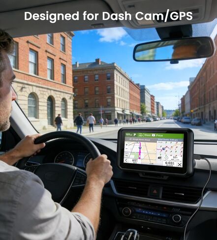 Mini USB Cable Compatible with Garmin GPS Navigator GPS Charger Cable Designed for Garmin Drive 53 Nuvi DriveSmart DriveAssist Dezl Approach Magellan Zumo Navigon GPS Power Cord for Dash Cam in Kuwait
