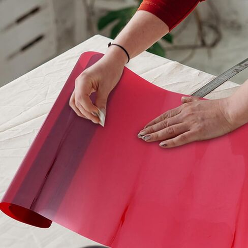 Homoyoyo Red Gel Light Diffuser Sheet 30cm X 200cm Photography Lighting Filter Film for Studio Video Softening and Color Correction in Kuwait