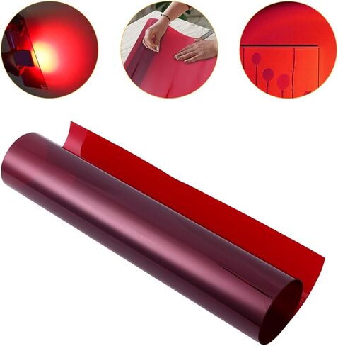 Homoyoyo Red Gel Light Diffuser Sheet 30cm X 200cm Photography Lighting Filter Film for Studio Video Softening and Color Correction in Kuwait