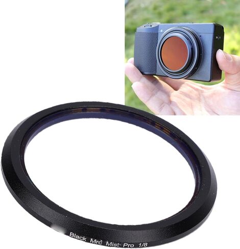 Black Diffusion 1/8 Filter, Mist Cinematic Effect Filter with Multi Layer Coatings, for GR4 GR3 GR2 LX10 G7X3 G7X2 ZV1 Cameras in Kuwait