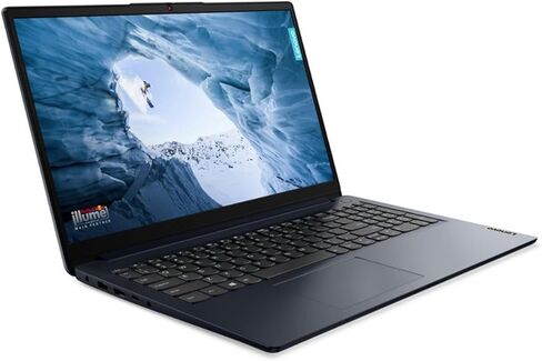 Lenovo IdeaPad 1 15.6" FHD Touchscreen (1920 x 108) Laptop, Intel Core i5-1235U, 8 GB RAM, 512 GB SSD, Windows 11 in S Mode, Wi-Fi, Abyss Blue, 82QD00HMUS in Kuwait