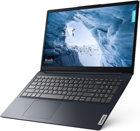 Lenovo IdeaPad 1 15.6" FHD Touchscreen (1920 x 108) Laptop, Intel Core i5-1235U, 8 GB RAM, 512 GB SSD, Windows 11 in S Mode, Wi-Fi, Abyss Blue, 82QD00HMUS in Kuwait