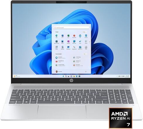 HP OmniBook 5 Laptop: Ryzen AI 7 350, 16GB DDR5 RAM, 512GB SSD, 16" 2K (1920x1200) Non-Touch IPS Display, Backlit Keyhboard, WiFi 6E, Windows 11 Pro with Lifetime Office 2024 in Kuwait