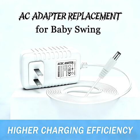 سلك طاقة متأرجح للأطفال 5 فولت متوافق مع Graco، أرجوحة Sway بسيطة، Duetsoothe، Glider LX، محول شاحن DC Wall Soothe in Kuwait