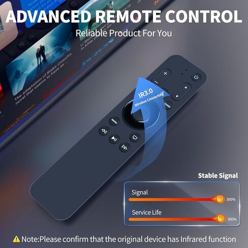 جهاز التحكم عن بعد البديل URC1110 لجهاز Apple TV HD و4K TV Box - يدعم صوت Siri in Kuwait