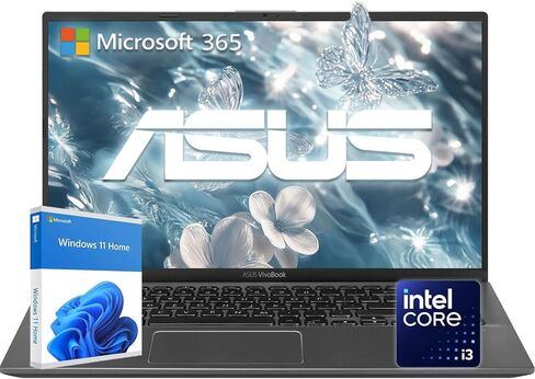 كمبيوتر محمول ASUS VivoBook مقاس 15.6 بوصة عالي الدقة | معالج Intel الجيل العاشر i3 | ذاكرة وصول عشوائي DDR4 سعة 12 جيجابايت | محرك أقراص PCIe SSD سعة 256 جيجابايت | HDMI | لوحة مفاتيح Chiclet كاملة الحجم مع لوحة مفاتيح رقمية | محمولة للعمل والدراسة in Kuwait