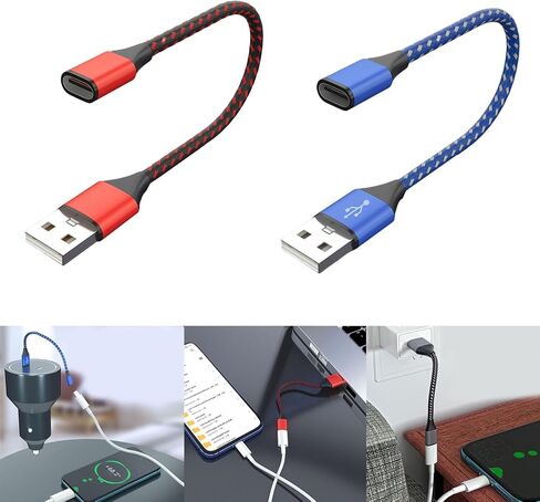 USB 2.0 Adapter Male to Type C Female Connector 480Mbps Data Sync for Laptop USB Chargers Extension Converter in Kuwait