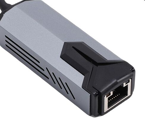 محول USB C إلى إيثرنت بسرعة 5 جيجابت في الثانية، محول 5000 ميجابت في الثانية من النوع C إلى RJ45 لأجهزة الكمبيوتر المحمول المكتبية، مع غلاف من سبائك الألومنيوم وتصميم تبديد الحرارة، متوافق مع W in Kuwait
