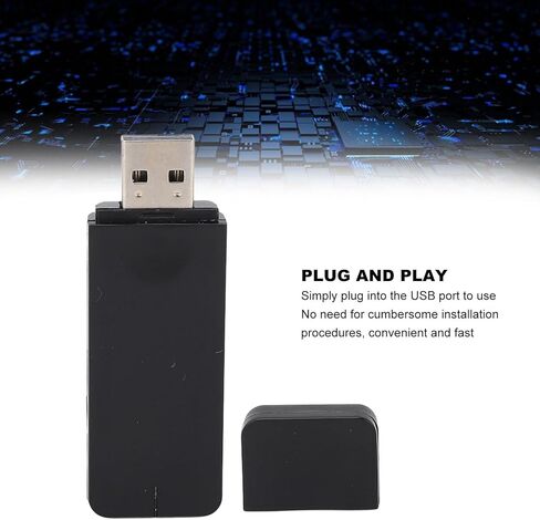 محول واي فاي USB، محول شبكة لاسلكية ثنائي النطاق 300 ميجا بت في الثانية 2.4 جيجا 5 جيجا مع برنامج تشغيل RT3572 لسلسلة 7 8 10 11 والتلفزيون B C D E EH ES in Kuwait
