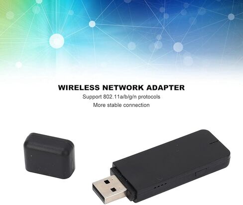 محول واي فاي USB، محول شبكة لاسلكية ثنائي النطاق 300 ميجا بت في الثانية 2.4 جيجا 5 جيجا مع برنامج تشغيل RT3572 لسلسلة 7 8 10 11 والتلفزيون B C D E EH ES in Kuwait