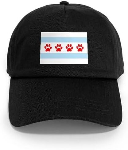 CafePress Chicago Flag White Background Cap Adjustable Baseball Cap in Saudi Arabia