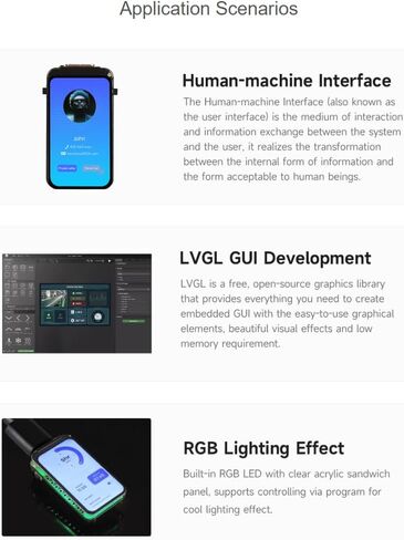 waveshare ESP32-C6 1.47inch Display Development Board 172×320 Resolution 262K Color LCD, 32-bit RISC-V Processor,Supports Wi-Fi 6(802.11 b/g/n) and Bluetooth 5 (LE) in Kuwait