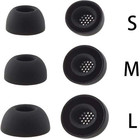 أطراف أذن بديلة من السيليكون لسماعات الأذن اللاسلكية JBL Tour Pro 3، 3 أزواج (أسود، S/M/L) in Kuwait