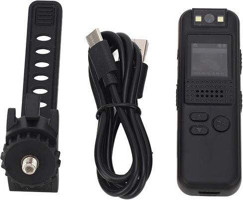 Body Camera, 1080P HD Waterproof Shock Proof Clip On Pocket Body Worn Cam with 180 Degree Rotatable Lens for Outdoor Sports, (Memory Card Noe Included) in Kuwait