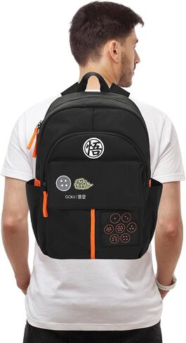 حقيبة ظهر Bioworld Dragon Ball Z Goku Symps Black مقاس 17.5 بوصة للكبار in Kuwait