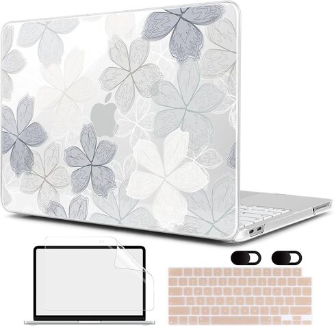 MEEgoodo Printed Case for New MacBook Neo 13 inch 2026 Release(Fit Model A3404), Laptop Hard Shell Cases with Keyboard Skin & Screen Protector & Webcam Covers, Cherry Blossoms in Kuwait