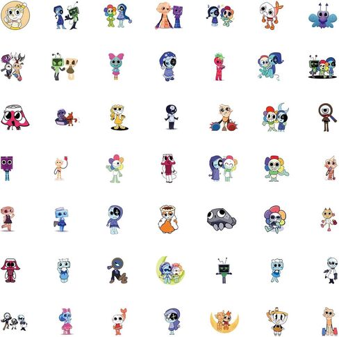 100Pcs Dandys Cartoon World Stickers | Waterproof Vinyl Decals for Laptop, Water Bottle, Journal, Phone Case, Scrapbook in Kuwait
