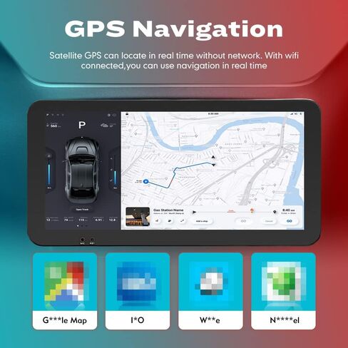 Kunfine CarPlay Android Auto Navigation Stereo GPS Radio Camera Display 10.33" QLED Touchscreen Headunit Tablet Pad Media Player for Hyundai Tucson 2015-2018 LHD، إذا كان ذلك ممكنًا، ثماني النواة 4G+64G فضي in Kuwait