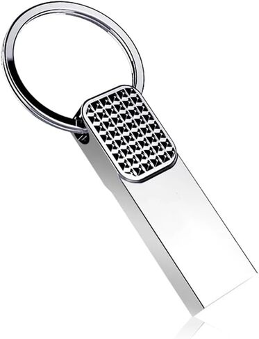 محرك فلاش USB سعة 128 جيجابايت مع محول من النوع C، محرك قلم USB 2.0 عالي السرعة، شريحة ذاكرة تخزين صغيرة للهاتف/الوسادة/الكمبيوتر الشخصي/الكمبيوتر المحمول - (فضي 128 جيجابايت) in Kuwait