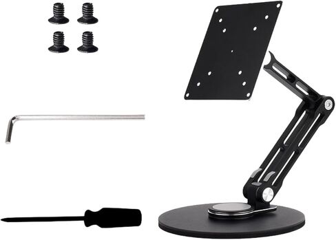 Monitor Foldable Arm Portable Monitor Pad Stand with 360 Rotation Tablet Display Articulated Arm Rotating Metal Stand in Kuwait