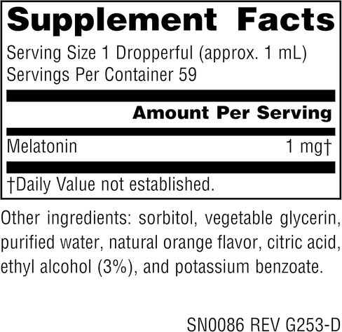 Source Naturals Melatonin* - 1 mg, 2 Fluid oz in Saudi Arabia