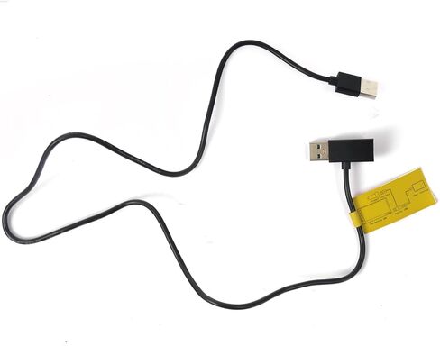 EcoZen USB-A Power/Data Y Cable for Wireless CarPlay Adapter and Android Auto Adapter, Auxiliary Power Supply Cable with Data Pass-Through, 80cm Black USB Y Adapter for Android AI Box in Kuwait