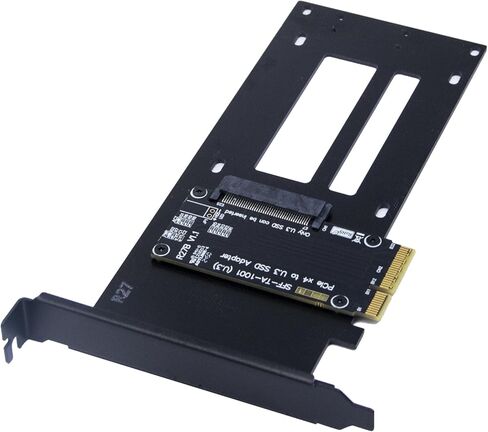 محول PCIe5.0 X4 إلى U.3 (SFF-8639) NVMe SSD، لـ U.3 NVMe SSD، ينطبق على نظام Windows Server/Windows/Linux/VMwareESX/ESXi/Freebsd/Centos/Ubuntu in Kuwait