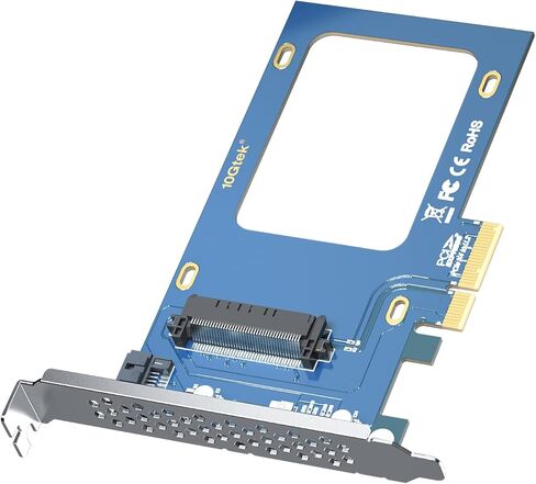 PCIe5.0 X4 to U.3 (SFF-8639) NVMe SSD Adapter, for U.3 NVMe SSD, Applicable to Windows Server/Windows/Linux/VMwareESX/ESXi/Freebsd/Centos/Ubuntu System in Saudi Arabia