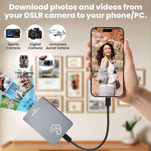 CFexpress Type B Card Reader - All-Aluminum 10Gbps USB 3.2 Gen 2, Professional CFexpress Type B Card Adapter with Superior Heat Dissipation, Compatible with iPhone 16/17, iPad, MacBook, PC, Android in Kuwait