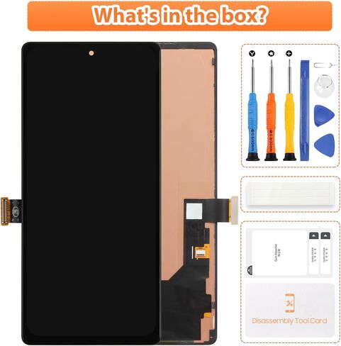 OLED Screen Replacement for Google Pixel 6 6.4", with in-Display Fingerprint Sensor Support, Full Assembly & Complete Repair Tool Kit for Google Pixel 6 GB7N6, G9S9B, G8VMU - Vivid Display in Kuwait