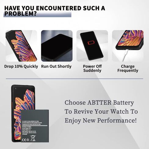 بطارية بديلة لجهاز Galaxy Xcover Pro، بطارية بديلة جديدة للترقية 0 دورة لجهاز Samsung Galaxy Xcover Pro | لا يصلح 8 زائد in Kuwait