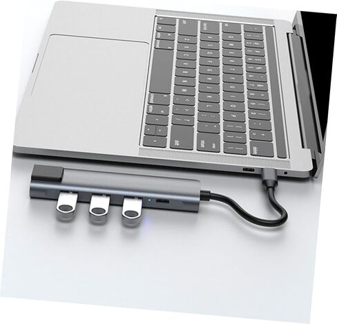 Angoily 5-in-1 USB C hub Type C Docking Station with Pd Charging Port Multi Port Adapterfor Laptop Computer Compact Silver 4.33X1.37X0.59In in Kuwait