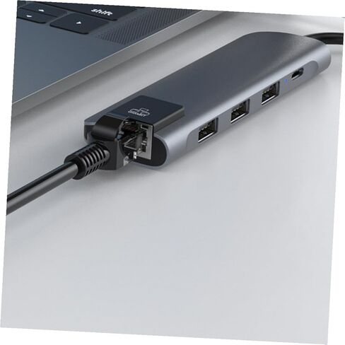 Angoily 5-in-1 USB C hub Type C Docking Station with Pd Charging Port Multi Port Adapterfor Laptop Computer Compact Silver 4.33X1.37X0.59In in Kuwait